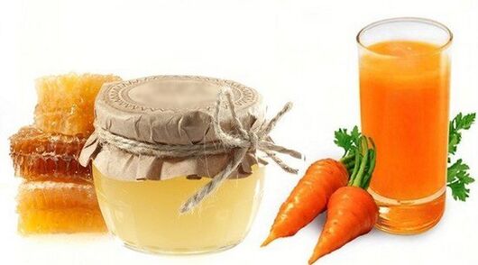 Il succo di carota con miele ripristina l'erezione di un uomo